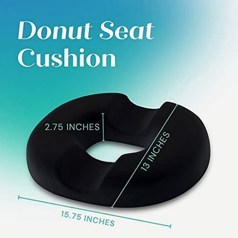 Trickonometry Donut Seat Cushion: Orthopedic Pillow for Tailbone/ Butt,  Lower Back, Hemorrhoid, Bed Sores, Pressure/ Pain Relief, Pregnancy
