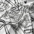 thumbnail image 5 of Ambesonne Baseball Window Valance, Sketch Style Glove Bat, 54" X 18", Black White, 5 of 5