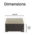 thumbnail image 3 of Serta Laguna Outdoor Ottoman Brown Wicker, 3 of 9