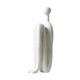 thumbnail image 1 of Colección de esculturas abstractas, artesanías artísticas, estatuas modernas de cerámica para estantes. Blanco, 1 of 9