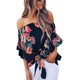 thumbnail image 1 of Sexy Tops sin Espalda con Nudo de la Cintura Blusa de Verano para Mujer A-Azul M A-Azul M Xishao ropa, 1 of 2
