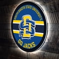 thumbnail image 5 of South Dakota State Jackrabbits 15" Round LED Lit Wall Sign, 5 of 5