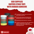 thumbnail image 6 of T.R.U. CGT-80 Burgundy Gaffers Stage Tape with Rubber Adhesive, 1/2 in. wide x 60 Yards length, 12MIL Thickness (Pack of 96), 6 of 6