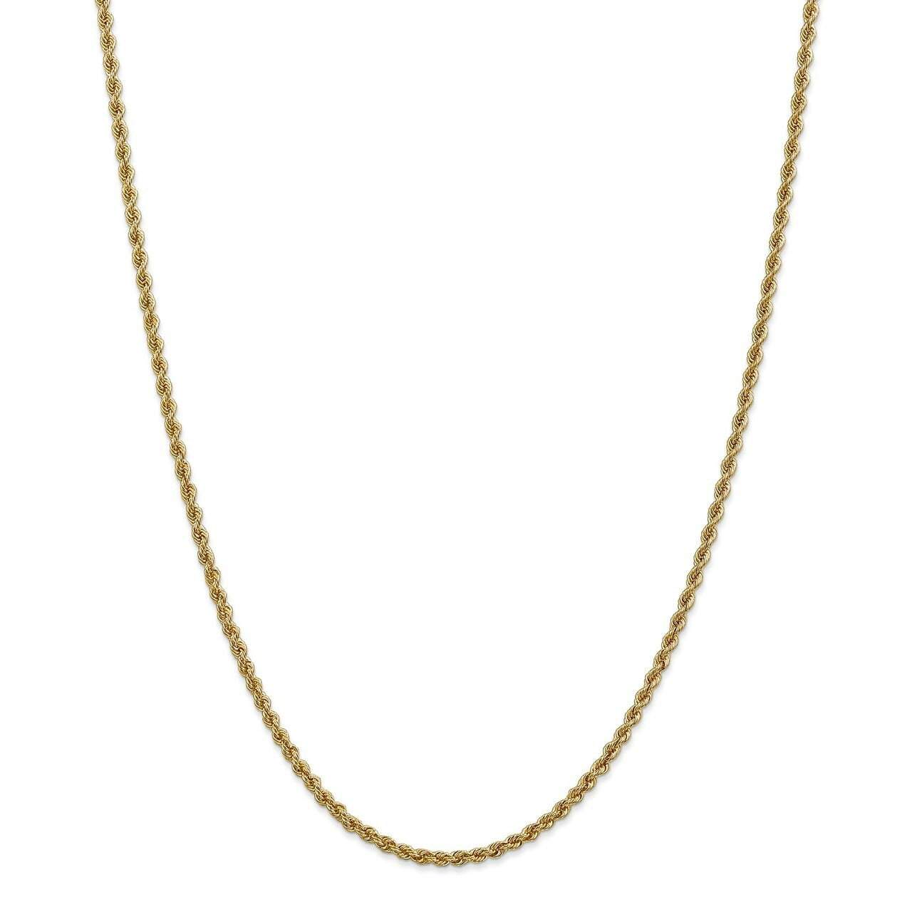 Lex & Lu Leslies 10k Yellow Gold Pendant Rope Chain Necklace or Bracelet