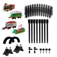 thumbnail image 4 of HLONK Christmas Train Set Festive Tree Decoration with Carriages and Railway, 4 of 8