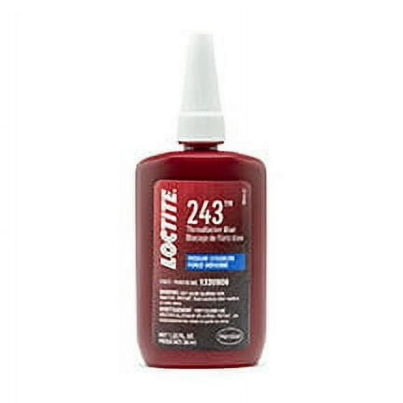 Loctite 243 Threadlocker, Medium Strength, Surface Insensitive, 36ml Bottles, Pack of 6, 1330906