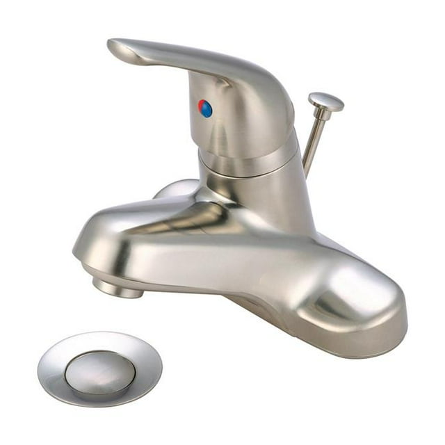 Elite L-6160H-BN Robinet de Lavabo à Poignée Unique - Nickel Brossé