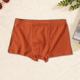 thumbnail image 4 of LJEFF Boys Cotton Boxer Briefs, Elasticity Breathability Comfort Solid Color Kids Underwear Boys Red Size 10-12, 4 of 5