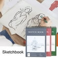 thumbnail image 4 of Xeyise Sketch Book Spiral Wire Bound Hardcover 100 Sheets Acid Free No Bleed Thick Paper Artist Art Student Sketching Drawing Writing Sketchbook Art Supplies, 4 of 8