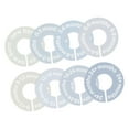 thumbnail image 4 of DOLITY 8 Pcs Séparateurs de Garde-Robe pour Bébés Compacts pour Boutiques Garde-Robe Linge Couleurs Bleues, 4 of 8