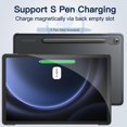 thumbnail image 4 of CHL-Case for Samsung Galaxy Tab S10 Lite / S10 FE / S9 FE 10.9-Inch, Slim Translucent Back Tri-Fold Stand Protective Tablet Cover, Support S Pen Charging, Auto Wake/Sleep (Grey), 4 of 4
