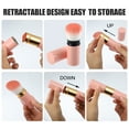thumbnail image 5 of Unique Bargains 2 Pcs Makeup Brush Kit Travel Retractable Angled Makeup Brush Eye Defining Brush Highlight Brush Pink, 5 of 6