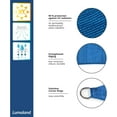 thumbnail image 2 of Lumaland Outdoor Sun Shade Sail with Fastening Ropes, Rectangle 12'x16', Blue, 2 of 5