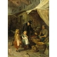 thumbnail image 3 of Felix Schlesinger 14x18 Black Modern Framed Museum Art Print Titled - On the Market, 3 of 5