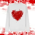 thumbnail image 6 of ZyeKqe Valentines Sweatshirt Women Fleece Lined Crewneck Loose Comfy Pullover Casual Graphic Printed Long Sleeve Tops, 6 of 6
