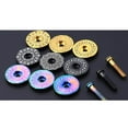 thumbnail image 3 of pitrice RISK Titanium Bike Handle Cover Kit Headset Cover Screw for Screw Gold-Totem, 3 of 9