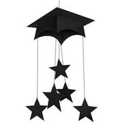 Mortarboard Hanging Mobile, Black