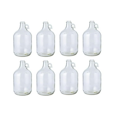 Glass Jug, 1 gal (Pack of 8),clear
