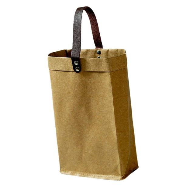 Bolsa de papel Kraft reutilizable, bolsas de comestibles, bolsas de venta al por , bolsa de embalaje, bolsa de almacenamiento, bolsas de botellas dos marrones BLESIY Bolso de botellas