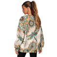thumbnail image 4 of Yuyamidu Oversized Novelty Sweatshirts for Womens Flower Dragonfly Loose Crewneck Pullover Women's Fashion Hoodie Sweatshirts with Pockets Casual Workout Tops Long Sleeve Shirts Clothing, 4 of 7
