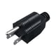 thumbnail image 5 of Adaptador de enchufe estadounidense Convertidor compacto para dormitorio Adaptadores eléctricos Negro, 5 of 9
