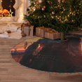 thumbnail image 5 of Defioc Sunset Western Cowgirl for Christmas Tree Skirt Snowman Xmas Tree Skirt Farmhouse Christmas Decorations Tree Mat for Holiday Party Decor-30", 5 of 6