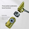 thumbnail image 4 of 7-in-1 Portable Outdoor Survival Kit - Includes Whistle, Compass, Torch, Magnifier, Thermometer, 5ml Capacity, Essential for Bushcraft, Trekking & Emergency Situations, 3.9*1.1in, Green, 4 of 9
