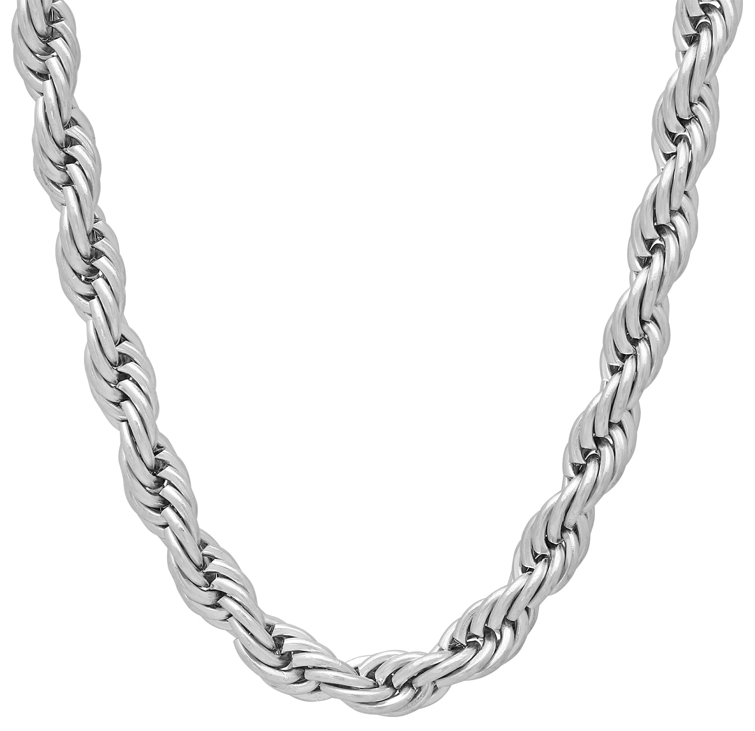 polished stainless steel necklace