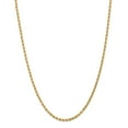 thumbnail image 1 of Solid 14k Yellow Gold 3.20mm Diamond-Cut Rope Chain Necklace with Lobster Clasp - with Secure Lobster Lock Clasp 30", 1 of 6