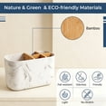 thumbnail image 5 of AOLIGO 5 Slot Toothbrush Holder for Bathroom, Electric Toothbrush Organizer with Removable Compartment, Marble White, 5 of 7