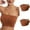 Brown 01, variant on 2PC Womens Bras Plus Size Strapless Comfort Breathable Wireless Bras with Slip Silicone Bandeau Bralette Tube Top Brown 3XL