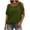 Army Green, variant on Womens Cold Shoulder Tops Banded Bottom Boat Neck T Shirts Summer Sexy Casual Loose Fit Clothes