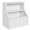 White, variant on Ourlova Kids Bookshelf, Wooden Toy Storage Organizer with Cubby, Toddler Bookcases Fit for Playroom, Children's Room, Bedroom, Nursery School