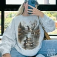 thumbnail image 5 of Vintage Duck Sweatshirt | Mountain Lake Wildlife Pullover, 5 of 7