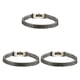 thumbnail image 5 of Brazalete de acero de Titanio Qarigey de color sólido 19cm/21cm para hombre con hebilla ajustable, 5 of 6