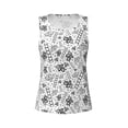 thumbnail image 3 of Picia Hand Drawn Snake Pattern Women's Workout Tank Top,Breathable Activewear,Slim Fit Athletic Top,Versatile Workout Moisture-wicking top-, 3 of 9