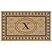 thumbnail image 3 of Nedia Home Super Scraper Bungalow Vinyl Coir Doormat, Monogrammed X, 20 x 36, 3 of 4