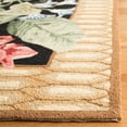 thumbnail image 4 of Safavieh Chelsea Elton Bordered Wool Runner Rug, Black/Brown, 2'6" x 12', 4 of 12