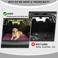 thumbnail image 4 of Binienty Hot Pink Leopard Print Rear Trunk Cargo Liner, Anti-Skid Backing Universal Fit 29" x 39" Trunk Protective Mat, Durable Stylish Car Interior Accessories for Sedan SUV, 4 of 7