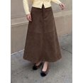 thumbnail image 2 of Womens Midi Skirt A Line High Waist Flowy Elegant Vintage Skirt, 2 of 5