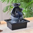 thumbnail image 2 of AMERTEER Tabletop Water Fountain Feng Shui Waterfall Landscape Home Table Ornaments A, 2 of 5