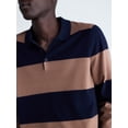 thumbnail image 5 of Free Assembly Men's Rugby Cozy Yarn Rugby Sweater with Long Sleeves, Midweight, Sizes XS-3XL, 5 of 6