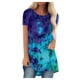 thumbnail image 1 of Blusa de manga corta con estampado de cuello redondo informal para mujer a la moda, Tops de verano Fridja ghk4100, 1 of 5
