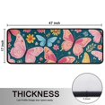 thumbnail image 5 of Kitchen Rugs Sets Of 2,Pink Butterfly Rose Daisy Green Pattern Anti Fatigue Kitchen Mat Rugs Non Slip Washable,Decorative Kitchen Floor Mats for Kitchen,Sink,Laundry,17"x47"+17"x47", 5 of 5