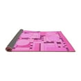 thumbnail image 2 of Ahgly Company Indoor Rectangle Abstract Pink Modern Area Rugs, 5' x 7', 2 of 4