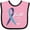 Pink and Black, variant on Inktastic Faith over Fear Hydrocephalus Awareness with Blue Ribbon Boys or Girls Baby Bib