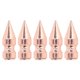 thumbnail image 1 of 5pcs Spikes High Platform Rose Gold Burr Free 9x25mm Electroplating Copper Clothing Cone Spikes for DIY Punk Style, 1 of 4