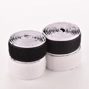 Hook and Loop Tape-Roll Self Adhesive Tape Strips Sticky Back Fastener, 2Rolls/Set 3Ft Nylon Strap Hook Loop Self Adhesive Strong Sticky Fastener Tape