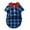 Blue, variant on CICRKHB Dog Clothes Dog Plaid Shirt Suit Wedding Dress Pet Clothes Spring, Summer and Autumn Pet Supplies Blue
