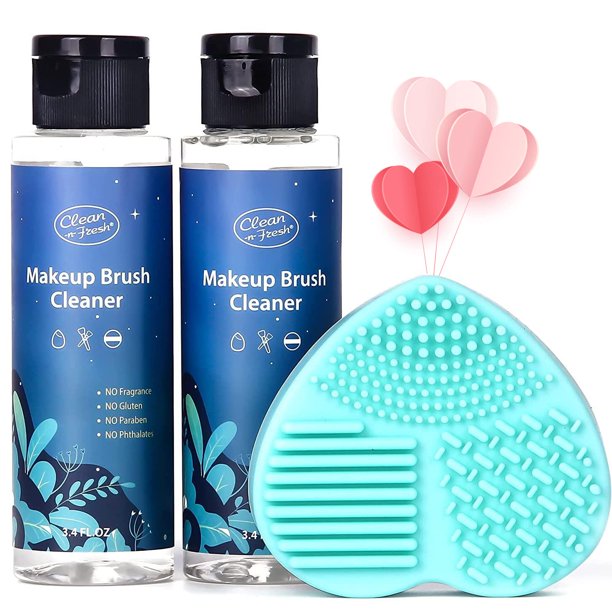 Set limpiador de brochas de maquillaje Clean-n-Fresh con tapete de limpieza 200 ml